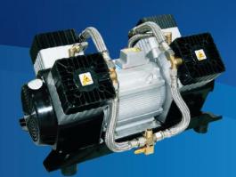 Oil free piston type electric air compressor for electric bus