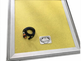 Anti Slip Surface Manual Bus Wheel Chair Ramp Folding Plate For Disable People